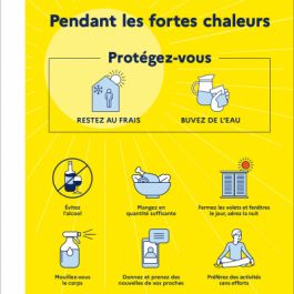 Fortes chaleurs : protégez-vous !